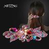 Rhinestone Flower Retro Spring Hair Clip for Women - Versatile Hairpin & Ponytail Accessory