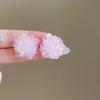 Big White Camellia Flower Stud Earring Female Simple Exaggerated Resin Ear Jewelry Wedding Best Friend Christmas Gift