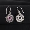 Rare Morganite Gemstone 925 Sterling Silver Jewelry Earrings 1.57" Gift For Her CE-19-12