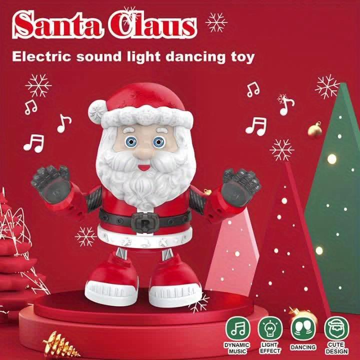 1pc Dancing Rocking Santa, Music, Singing and Dancing Animated Electronic Christmas Toys for Children, Moving Christmas Decorations