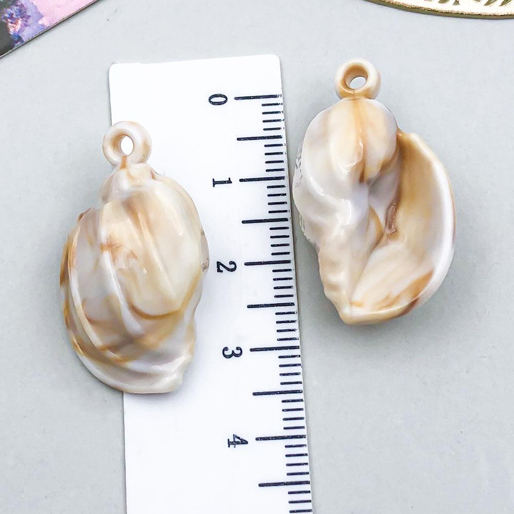 New Acrylic Ocean Conch & Starfish Pendant Charm for DIY Bracelets & Necklaces
