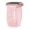 Big Rose Embossed Sports Wristband for Apple Watch (Series 1-9)