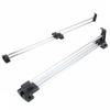 40cm length Hanging Rod Telescopic adjustable Top mounted Clothes Hanger Black color Pull sliding design Wardrobe Rail