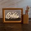 3D Photo Frame Pen Holder Night Light – Creative Graduation or Birthday Gift for Teachers and Classmates