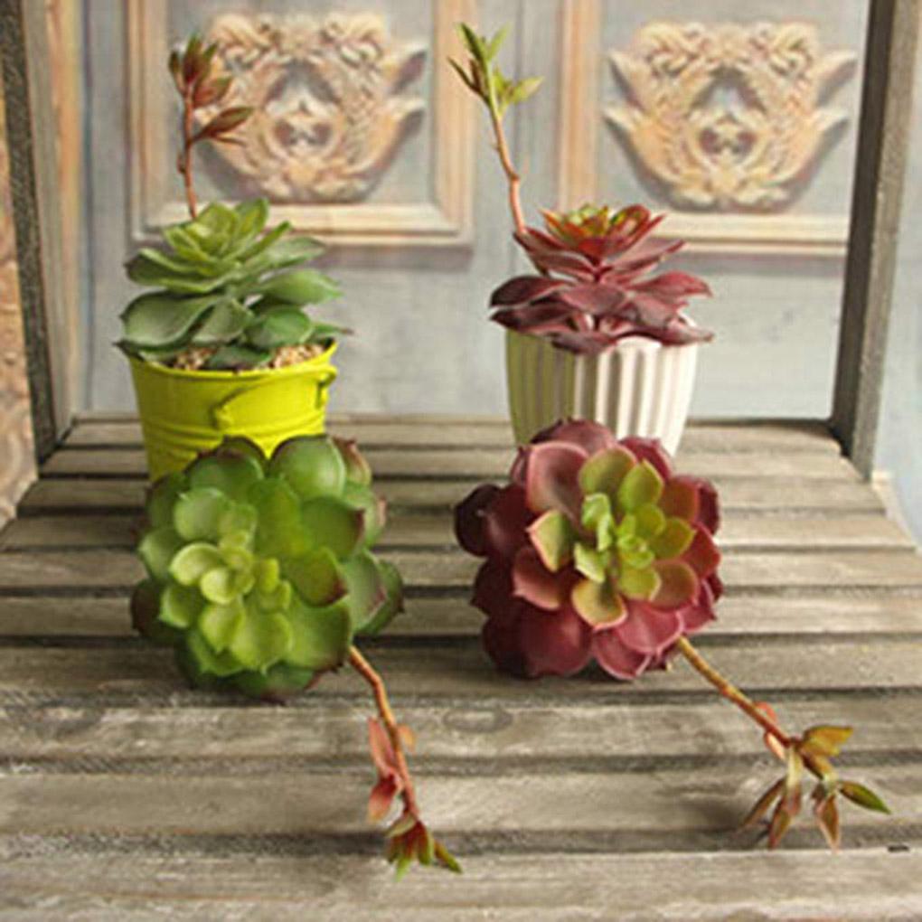 Simulation Succulent Plant Plastic Flowers Decoration 3D Potted Bonsai Ornaments