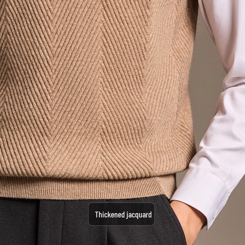 Men's 100% Cashmere V-Neck Knit Vest