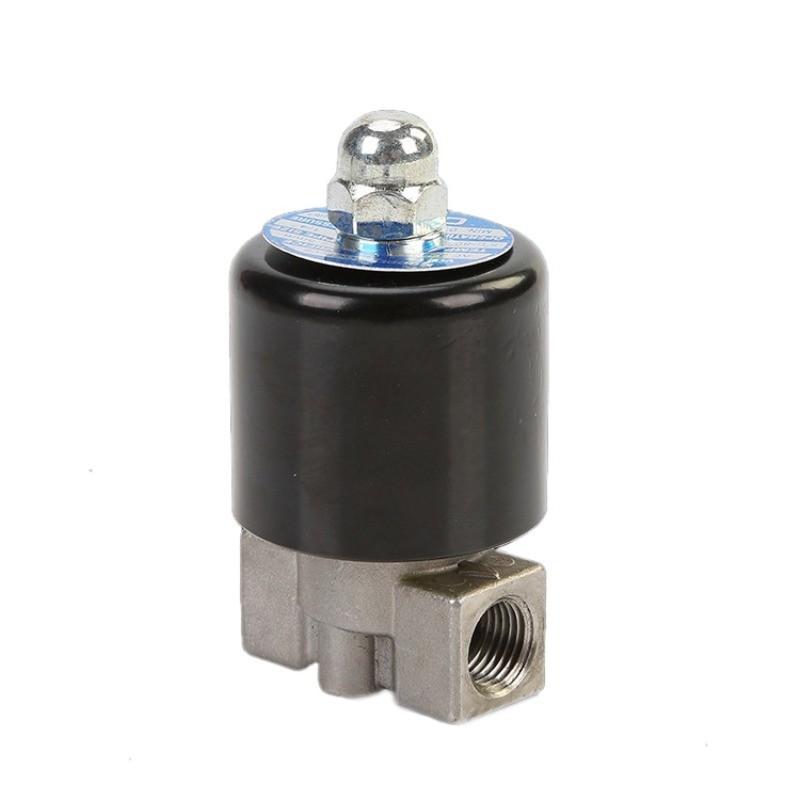 1/4" 2W Stainless Solenoid Valve Switch Control Valve DN8 Normally Closed Stainless Steel Solenoid Valve