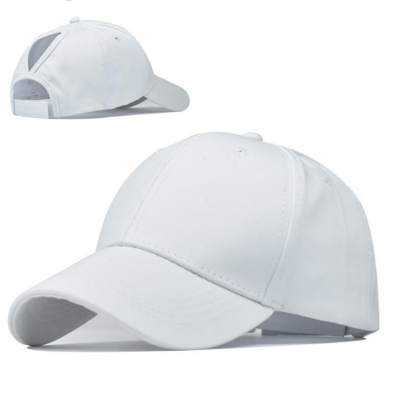 Rear Opening Cap Ponytail Cap Made Simple Pure Cotton Baseball Cap