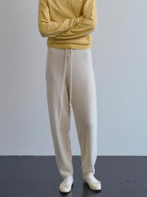 TINKNIT Cashmere String Pants_Cream