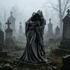 Female Grim Reaper Resin Statue Gothic Sitting Sculpture With Scythe Dark Aesthetic Decor For Home Office And Bookshelf