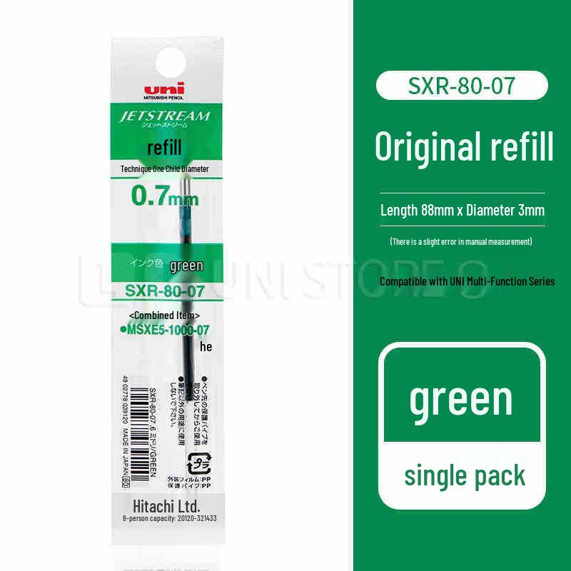 Mitsubishi Uni Oil-Based Pen Refills - Student Ballpoint, 0.38MM/0.5MM/0.7MM