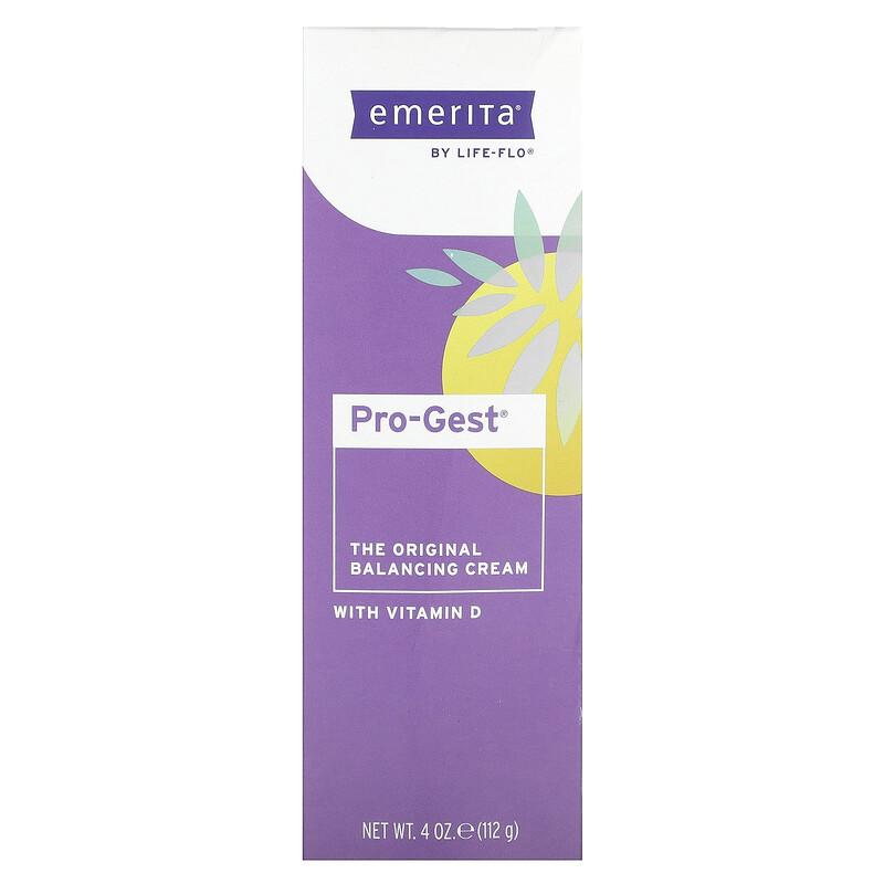 Pro-Gest, Balancing Cream with Vitamin D3, 4 Oz (112 G)