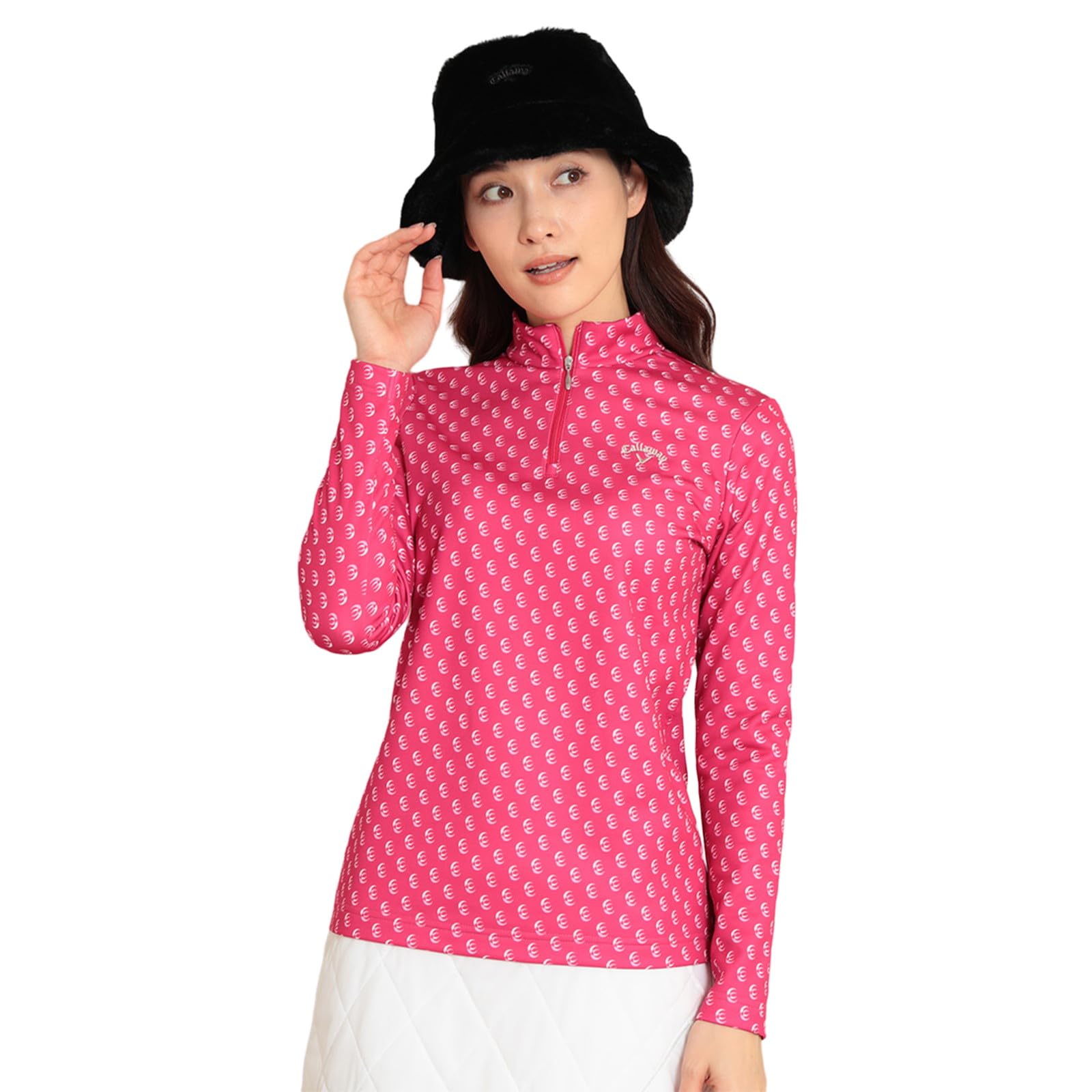 

Callaway Long Sleeve Mock Neck Shirt and Golf Underwear C23233208 Size L Women s (Karuishi Lightweight, Warm, Abrasion-Resistant) / / 1092_Pink,