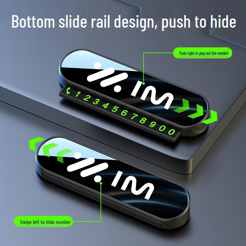 Temporary Laser Hidden Parking Number Plate for IM L6/L7/LS6/LS7 Cars