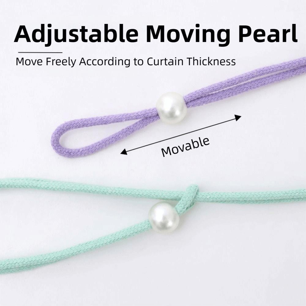 2Pcs Minimalist Floral Curtain Tiebacks Modern Curtain Holdbacks Hanging Ornament