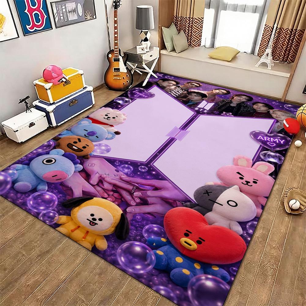 Jimin Pink Roses Carpet Soft Rug Plush Rug 8X10 Rug Living Room Rug Hallway Runner Noise Reducing