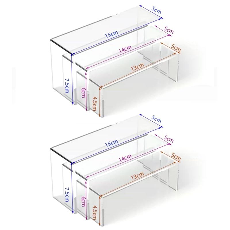 U-Shaped Display Rack,Transparent Acrylic Storage Rack,Makeup Figurine Toy Storage Rack,Desktop And Bathroom Storage