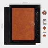 Custom Logo A5 Leather Notebook with Buckle for Business Meetings