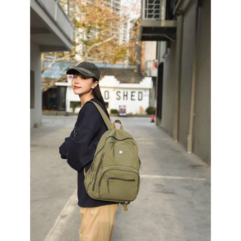 Stylish and simple casual backpack, student schoolbag, new spring excursion backpack