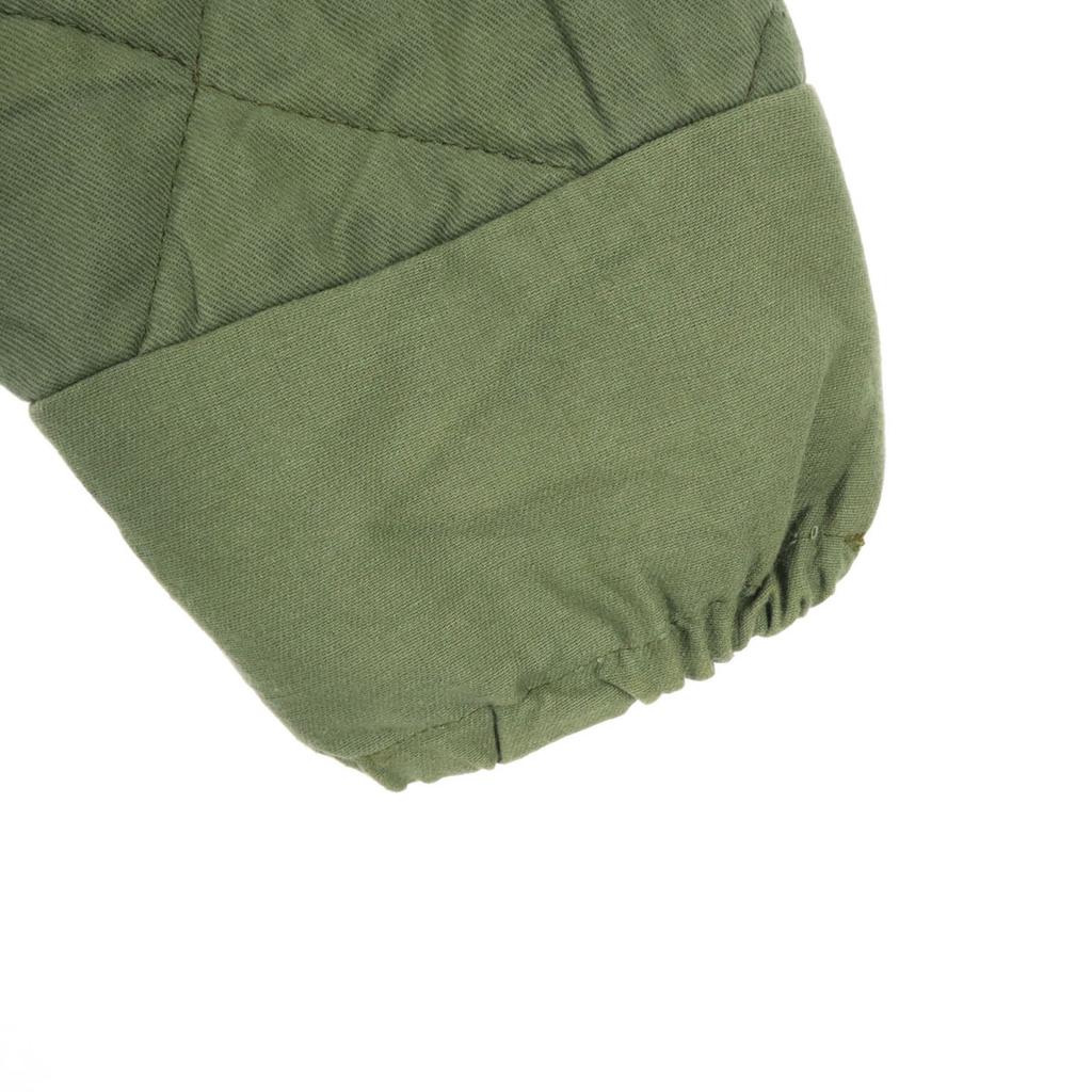 Langarm-Futter gesteppte Jacke khakifarben Füllung aus Baumwolle Herren Gebraucht