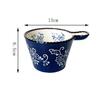 Ceramic Bowl with Handle Multifunctional Baking Bowl Oven Microwave Handmade French Tableware Coffee Cup Breakfast Cereal Bowl
