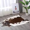 Kuh Tier Druck Teppich Stuhl Wurf Teppich Anti-Rutsch Wohnzimmer Lounge Matte Dekor