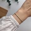 Pulseira Vlen Miyuki Delica Miçangas Ajustável Dourada Prateada Vermelha Minimalista Artesanal Fina Empilhável Joia Boho Presente para Mulheres