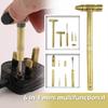 6 In 1 Mini Multifunction Copper Hammer and Screwdriver Mallets Hand Tools for Home Maintenance and Creative Projects
