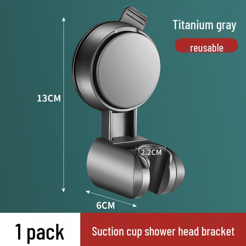 

Регулируемый держатель для душевой лейки на присоске, без сверления