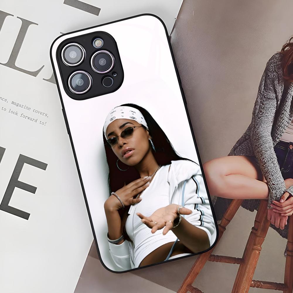 A-Aaliyah Hip Hop Music Phone Case for Iphone 16 15 14 12 11 13 Pro Max Mini X Xr Xs Se 8 Puls Glass Cover