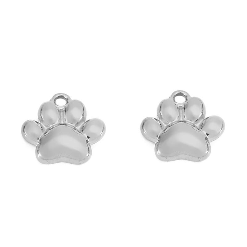 

5pcs Never Fade Stainless Steel Beads Animal Dog Claw Starfish Gecko Elephant Charms Earrings Bracelet Necklace Jewelry Making