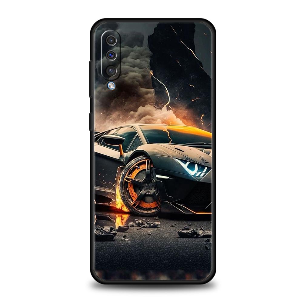 Male Men Brand SUV Sports Cars Phone Case for Samsung Galaxy A24 A13 A53 A73 A33 A22 A12 A02 A03 A05 A70 A50 5G Silicone Shell Samsung A24