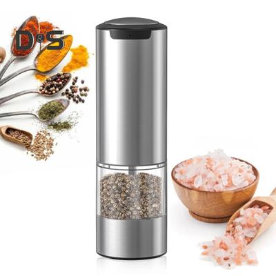 70ML Electric Pepper Grinder Rechargeable Salt Grinder Shaker Adjustable Particle Coarseness Powerful Motor One Hand Operation Stainless Steel