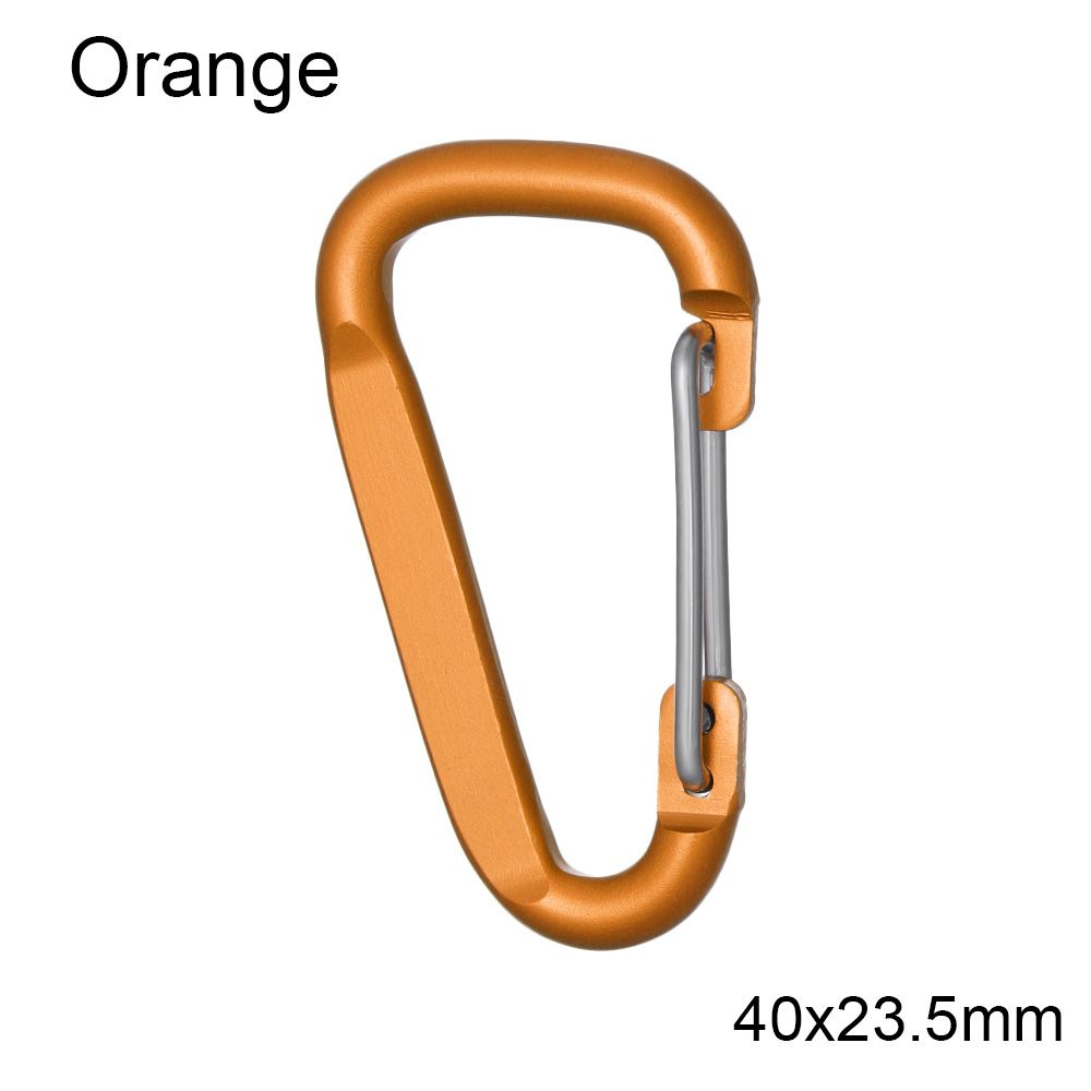 Outdoor Sports Equipment Safety Buckle Keychain Alloy Carabiner Climbing Button Camping Hiking Hook