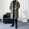 JEEP SPIRIT Men's Mid-length Hooded Trench Coat