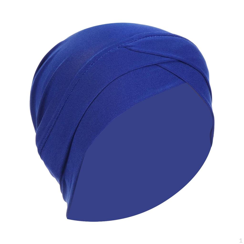 Muslim Indian Turban Hat Elastic Hijab Headwrap Beanie Headwear Accessories