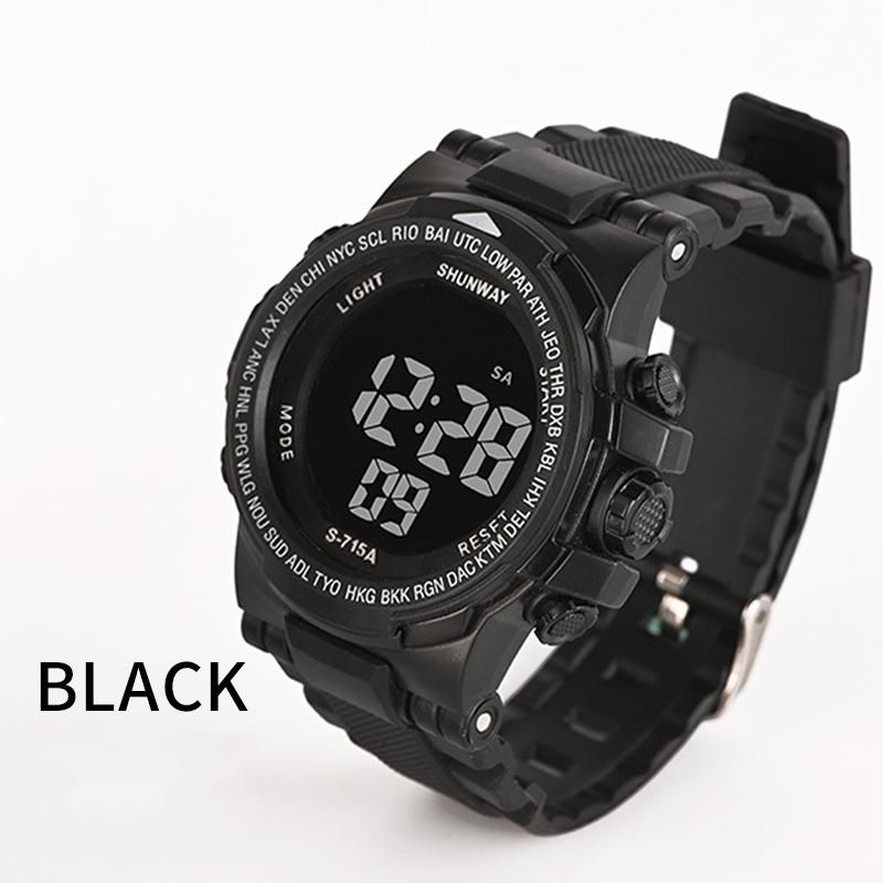 

CE16 Повседневные модные электронные часы водонепроницаемые спортивные многофункциональные мужские часы ночная подсветка часы подарок часы для мужчины