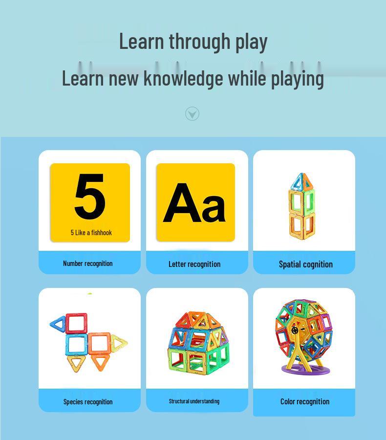 Magnetic Tiles: Children's Building Blocks Educational Toy Set