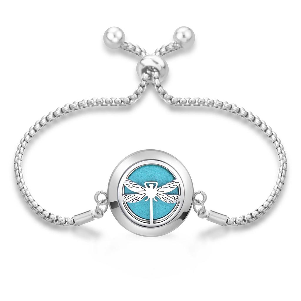 Women's Openable Titanium Steel Essential Oil Diffuser Bracelet
