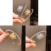 Copper Zircon Flower Pendant Bracelet For Ladies Fashion Casual Or Office Wear Jewelry