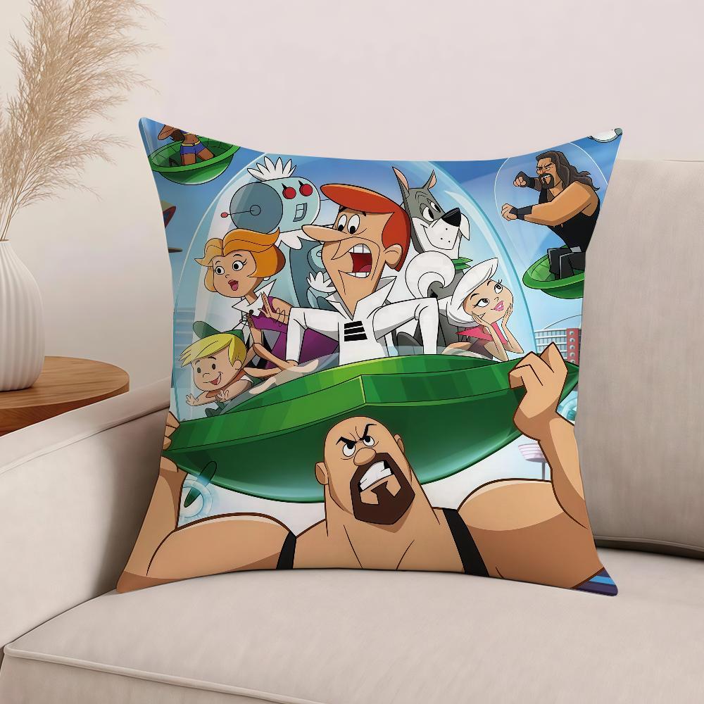 Cartoon The J-Jetsons Pillow Case Office Cushions Suitable For Sofa Car Bedroom Decorative Cushion Cover