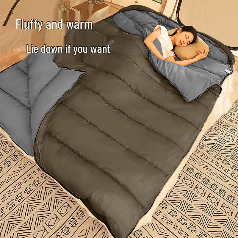 Ronglv Thickened Detachable Double Sleeping Bag
