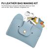 1Set Small Dog Card Bag DIY Purse Making Kit PU Alloy Material Cartoon Animal Style Handmade Crafts Gift Supplies