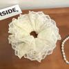 Ballet Style Lace Scrunchie Mesh Hair Tie for Women
