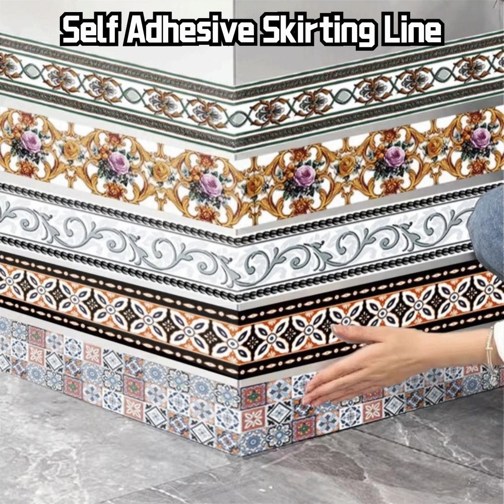 Selbstklebende Sockelleiste 10 Meter Wandaufkleber Mode Dekorleisten Zuhause