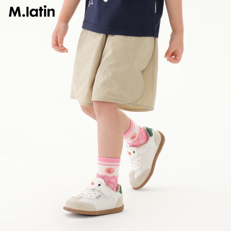 

M.Latin Toddler Girls Petal-shaped Woven Capris 90