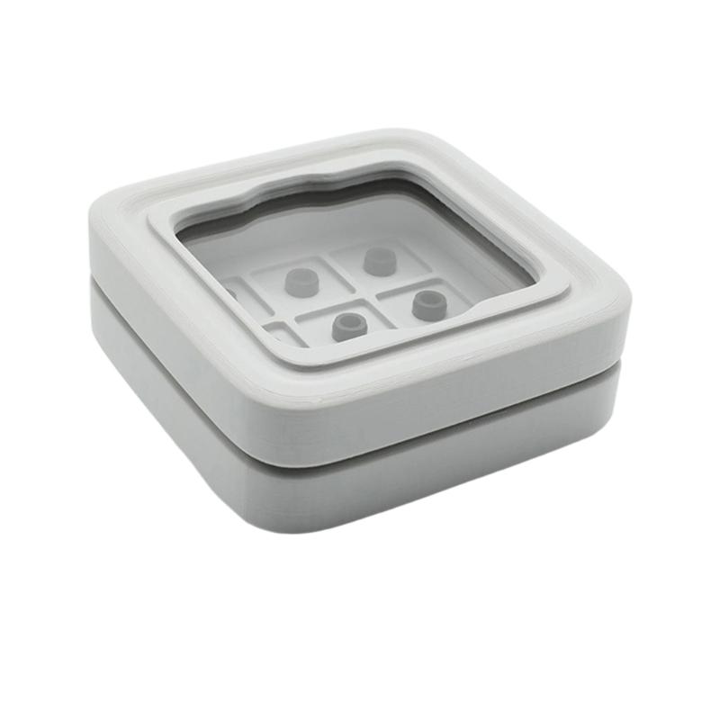 Clear 9 Slot Keycap Organizers With Dust Resistant Cover For Switches Enthusiasts