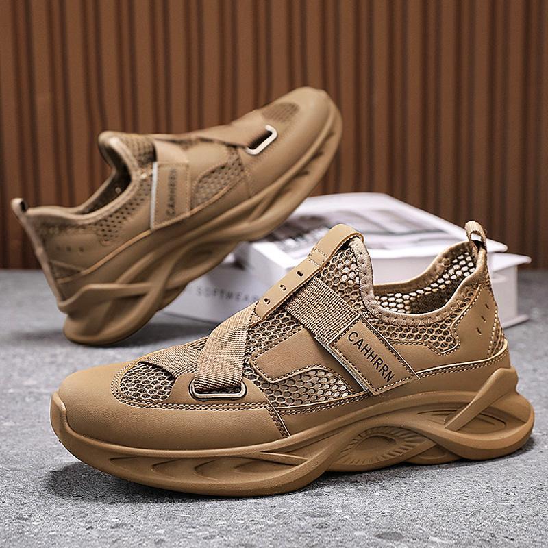 

Summer mesh shoes men s trendy shoes summer breathable thin large mesh hole hole shock absorption lightweight mesh sports shoes 44