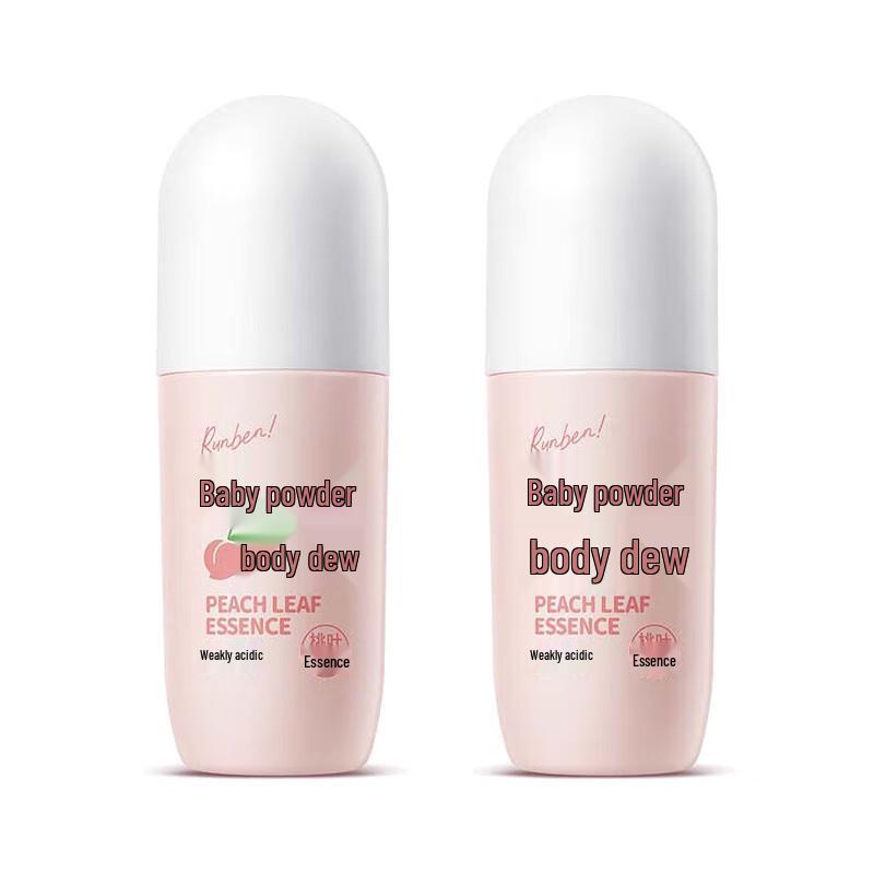 

RUNBEN Children s Peach Leaf Refreshing Talcum Lotion Set