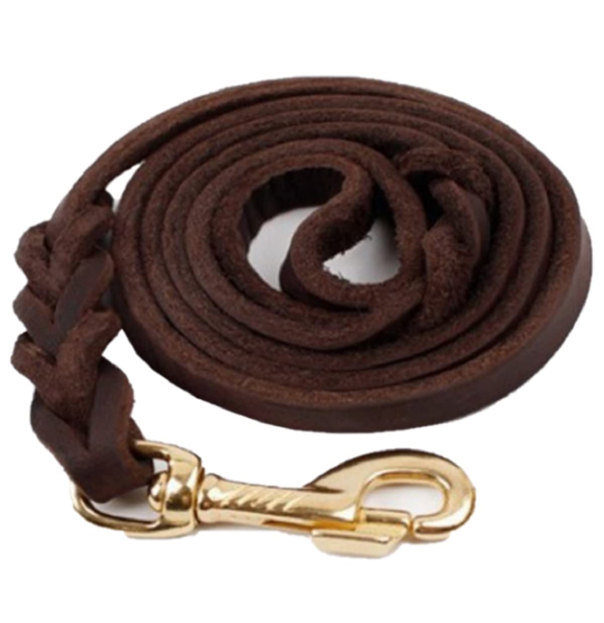 

Genuine Leather Dog Brown Over Standard Suitable for Medium to Large Gold Hook Leash, Cowhide, 1.2cm Wide, 1.5m Long, Type, Dogs, коричневый